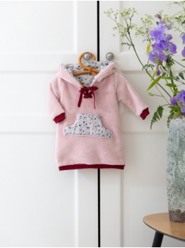 dinetdom__vtements_bb_enfants_luxe_collection_nuit_arctique_robe_sweat_doudou_rose_liberty_vert_capuche_poche_1