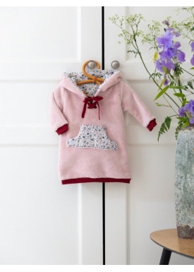 dinetdom__vtements_bb_enfants_luxe_collection_nuit_arctique_robe_sweat_doudou_rose_liberty_vert_capuche_poche_1