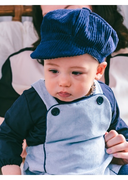 dinetdom__vtements_bb_enfants_luxe_collection_nuit_arctique_casquette_gavroche_bleu_velour_liberty_2